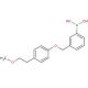3-[(4′-(2-Methoxyethyl)phenoxy)methyl]phenylboronic acid (CAS 871126-26-0) - chemical structure image