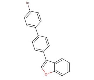 3-(4&prime;-Bromo-biphenyl-4-yl)-bezofuran - chemical structure image