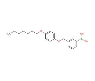 3-(4&prime;-Heptyloxyphenoxymethyl)phenylboronic acid (CAS 870778-93-1) - chemical structure image