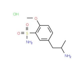 3-(4&prime;-Methoxy-3&prime;-sulfonamidophenyl)-2-propylamine, Hydrochloride (CAS 86225-65-2) - chemical structure image