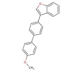 3-(4&prime;-Methoxy-biphenyl-4-yl)-benzofuran - chemical structure image