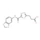 3-{5-[(1,3-Benzodioxol-5-ylamino)carbonyl]-1,3,4-thiadiazol-2-yl}propanoic acid - chemical structure image