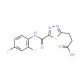 3-(5-{[(2,4-Difluorophenyl)amino]carbonyl}-1,3,4-thiadiazol-2-yl)propanoic acid - chemical structure image