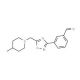 3-{5-[(4-Methylpiperidin-1-yl)methyl]-1,2,4-oxadiazol-3-yl}benzaldehyde - chemical structure image