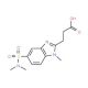 3-{5-[(dimethylamino)sulfonyl]-1-methyl-1H-benzimidazol-2-yl}propanoic acid - chemical structure image