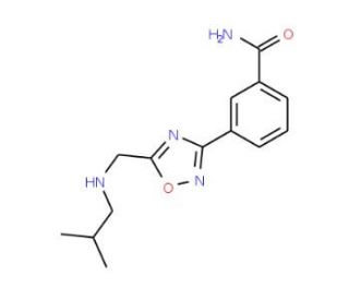 3-{5-[(Isobutylamino)methyl]-1,2,4-oxadiazol-3-yl}benzamide - chemical structure image