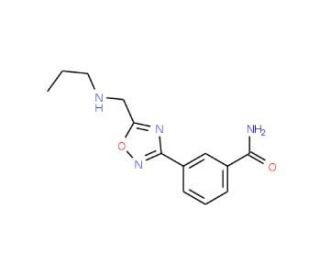 3-{5-[(Propylamino)methyl]-1,2,4-oxadiazol-3-yl}benzamide - chemical structure image