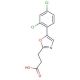 3-[5-(2,4-dichlorophenyl)-1,3-oxazol-2-yl]propanoic acid - chemical structure image