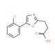 3-[5-(2-chlorophenyl)-1,3-oxazol-2-yl]propanoic acid - chemical structure image