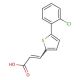 3-[5-(2-chlorophenyl)thien-2-yl]acrylic acid - chemical structure image