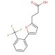 3-(5-(2-(Trifluoromethyl)phenyl)furan-2-yl)propionic acid (CAS 853310-21-1) - chemical structure image