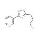 3-[5-(3-chloropropyl)-1,2,4-oxadiazol-3-yl]pyridine - chemical structure image