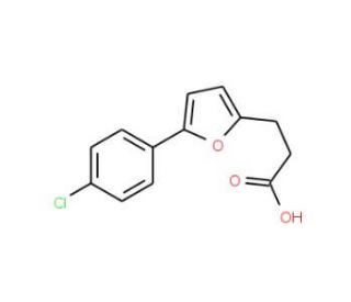 3-[5-(4-Chloro-phenyl)-furan-2-yl]-propionic acid (CAS 23589-02-8) - chemical structure image
