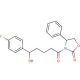 3-[5-(4-Fluorophenyl)-5-hydroxy-1-oxopentyl]-4-phenyl-2-oxazolidinone (CAS 439080-96-3) - chemical structure image