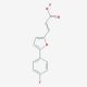 3-[5-(4-fluorophenyl)furan-2-yl]prop-2-enoic acid - chemical structure image
