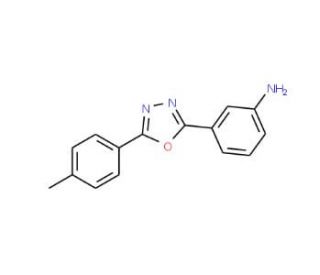 {3-[5-(4-methylphenyl)-1,3,4-oxadiazol-2-yl]phenyl}amine - chemical structure image