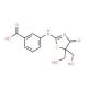 3-(5,5-Bis-hydroxymethyl-4-oxo-4,5-dihydro-thiazol-2-ylamino)-benzoic acid - chemical structure image