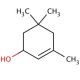 3,5,5-Trimethyl-2-cyclohexen-1-ol (CAS 470-99-5) - chemical structure image