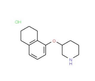 3-(5,6,7,8-Tetrahydro-1-naphthalenyloxy)piperidine hydrochloride - chemical structure image