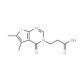 3-(5,6-Dimethyl-4-oxo-4H-thieno[2,3-d]pyrimidin-3-yl)-propionic acid - chemical structure image