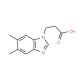 3-(5,6-Dimethyl-benzoimidazol-1-yl)-propionic acid - chemical structure image