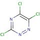 3,5,6-Trichloro-[1,2,4]triazine (CAS 873-41-6) - chemical structure image