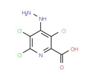3,5,6-Trichloro-4-hydrazino-pyridine-2-carboxylic acid (CAS 32889-74-0) - chemical structure image