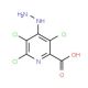 3,5,6-Trichloro-4-hydrazino-pyridine-2-carboxylic acid (CAS 32889-74-0) - chemical structure image