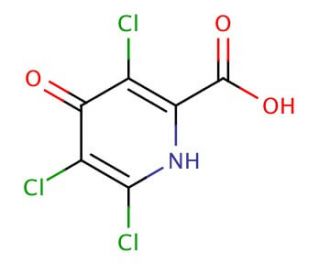 3,5,6-Trichloro-4-hydroxy-2-picolinic Acid (CAS 26449-73-0) - chemical structure image