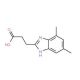 3-(5,7-Dimethyl-1H-benzoimidazol-2-yl)-propionic acid - chemical structure image