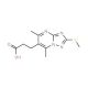 3-[5,7-dimethyl-2-(methylthio)[1,2,4]triazolo[1,5-a]pyrimidin-6-yl]propanoic acid - chemical structure image