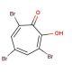 3,5,7-tribromo-2-hydroxycyclohepta-2,4,6-trien-1-one (CAS 363-67-7) - chemical structure image