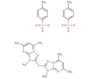 3,5,7-trimethyl-2-[(3,5,7-trimethyl-3H-[1,2,4]triazolo[1,5-a]pyrimidin-8-ium-2-yl)methyl]-3H-[1,2,4]triazolo[1,5-a]pyrimidin-