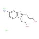 3-[5-Amino-1-(2-hydroxy-ethyl)-1H-benzoimidazol-2-yl]-propan-1-ol dihydrochloride - chemical structure image