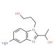 3-[5-Amino-2-(1-hydroxy-ethyl)-benzoimidazol-1-yl]-propan-1-ol - chemical structure image