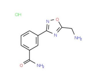 3-[5-(Aminomethyl)-1,2,4-oxadiazol-3-yl]benzamidehydrochloride - chemical structure image
