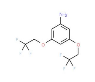 3,5-Bis-(2,2,2-trifluoro-ethoxy)-phenylamine - chemical structure image
