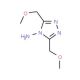 3,5-Bis-methoxymethyl-1,2,4-triazol-4-ylamine (CAS 111853-51-1) - chemical structure image
