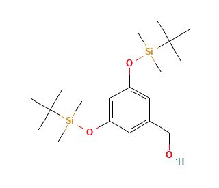 3,5-Bis[[(tert-Butyl)dimethylsilyl]oxy]benzenemethanol (CAS 103929-84-6) - chemical structure image