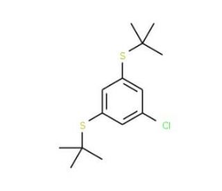 3,5-Bis(tert-butylthio)-1-chlorobenzene (CAS 260968-02-3) - chemical structure image