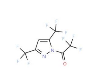 3,5-Bis(trifluoromethyl)-1-trifluoroacetylpyrazole - chemical structure image