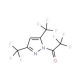3,5-Bis(trifluoromethyl)-1-trifluoroacetylpyrazole - chemical structure image