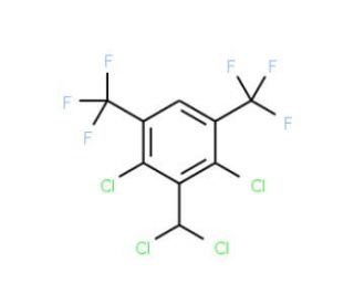 3,5-Bis(trifluoromethyl)-2,6-dichlorobenzal chloride - chemical structure image