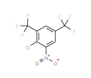 3,5-Bis(trifluoromethyl)-2-chloronitrobenzene (CAS 654-55-7) - chemical structure image