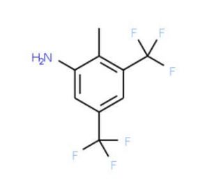 3,5-Bis(trifluoromethyl)-2-methylaniline (CAS 243128-44-1) - chemical structure image