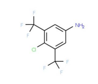 3,5-Bis(trifluoromethyl)-4-chloroaniline (CAS 948014-37-7) - chemical structure image