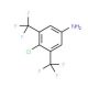 3,5-Bis(trifluoromethyl)-4-chloroaniline (CAS 948014-37-7) - chemical structure image