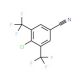 3,5-Bis(trifluoromethyl)-4-chlorobenzonitrile (CAS 62584-30-9) - chemical structure image