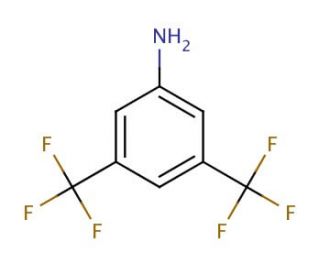 3,5-Bis(trifluoromethyl)aniline (CAS 328-74-5) - chemical structure image