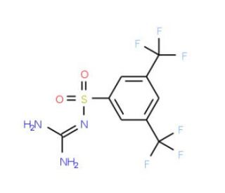 3,5-Bis(trifluoromethyl)benzenesulphonylguanidine (CAS 175136-69-3) - chemical structure image